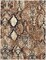1 Yard Brown Snake Skin DTY Brushed Knit Fabric Soft Stretch Lightweight 58/60" Wide